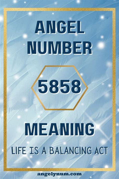Angel Number 5858 Meaning: Life Is a Balancing Act.